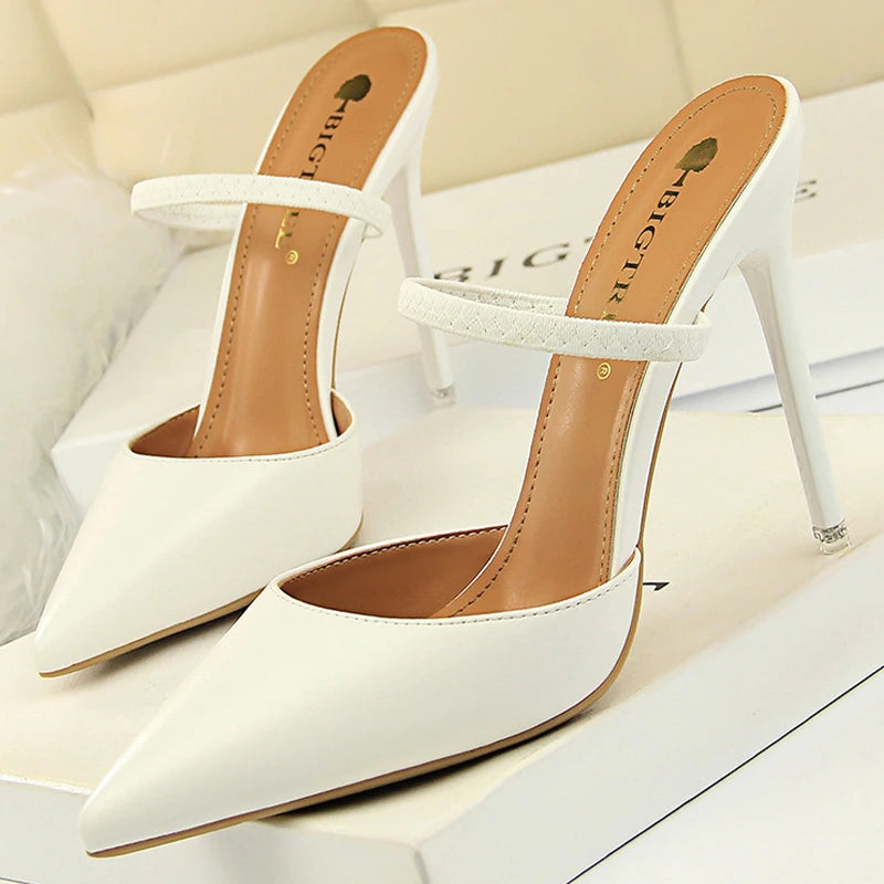 Chic Pointed-Toe Stiletto Heels Slip-On