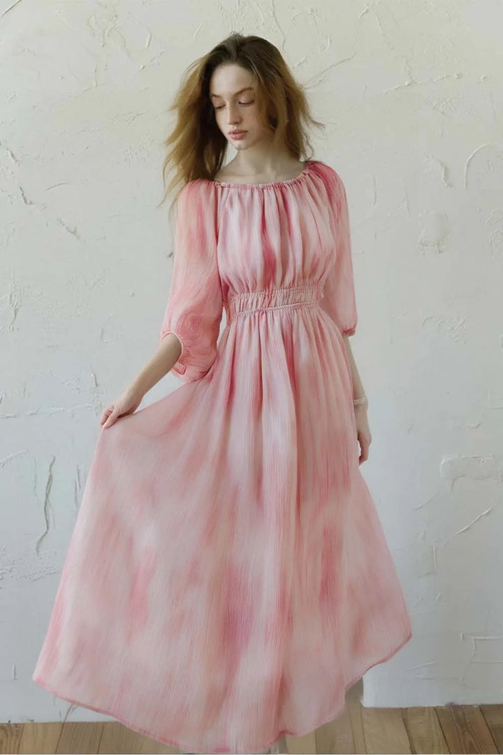 Chic Printed Summer Vacation Dress