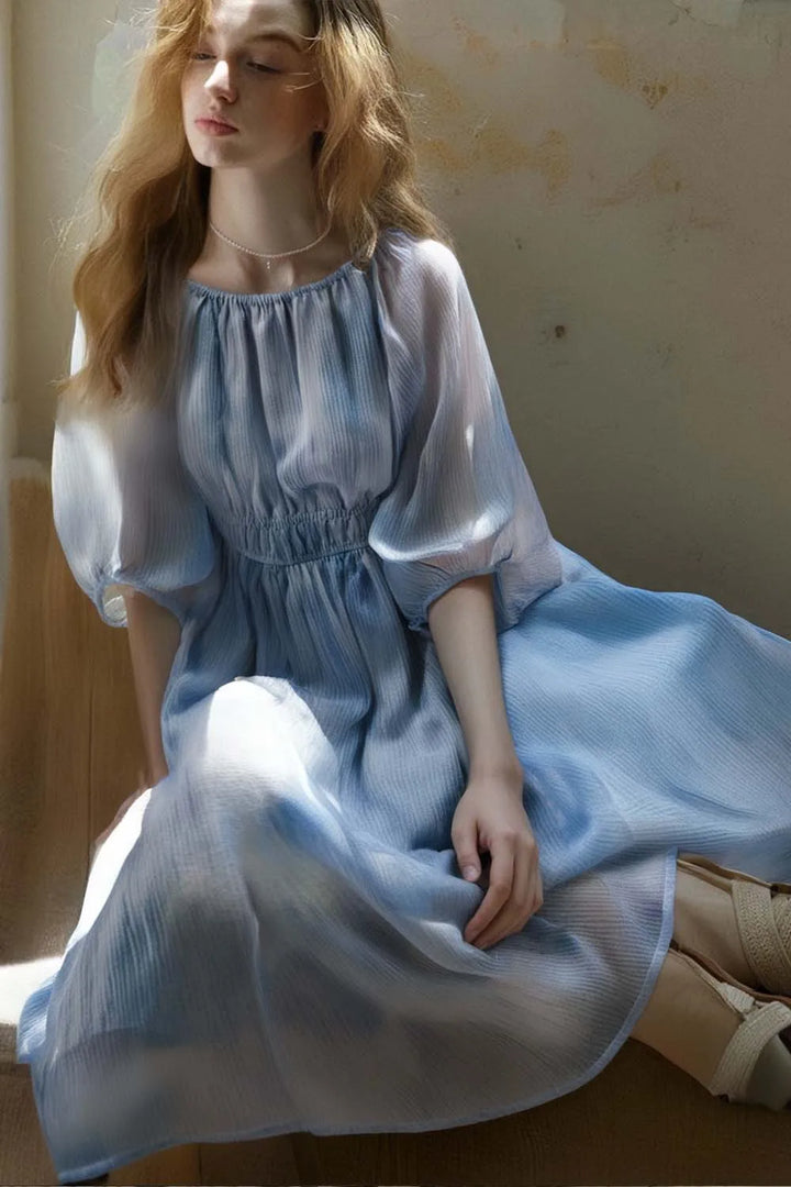 Chic Printed Summer Vacation Dress