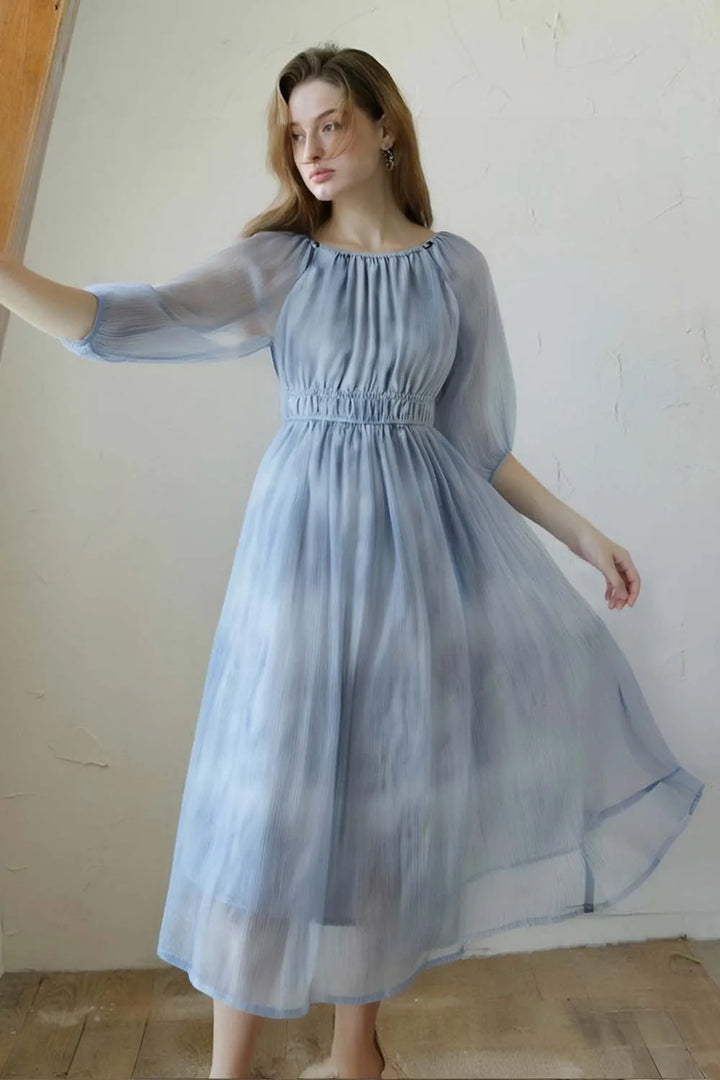 Chic Printed Summer Vacation Dress