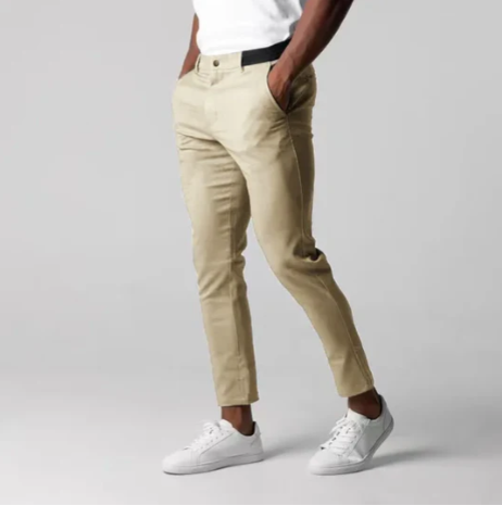 Slim-Fit Stretch Chino Trousers