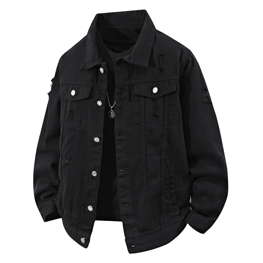Classic Black Denim Jacket