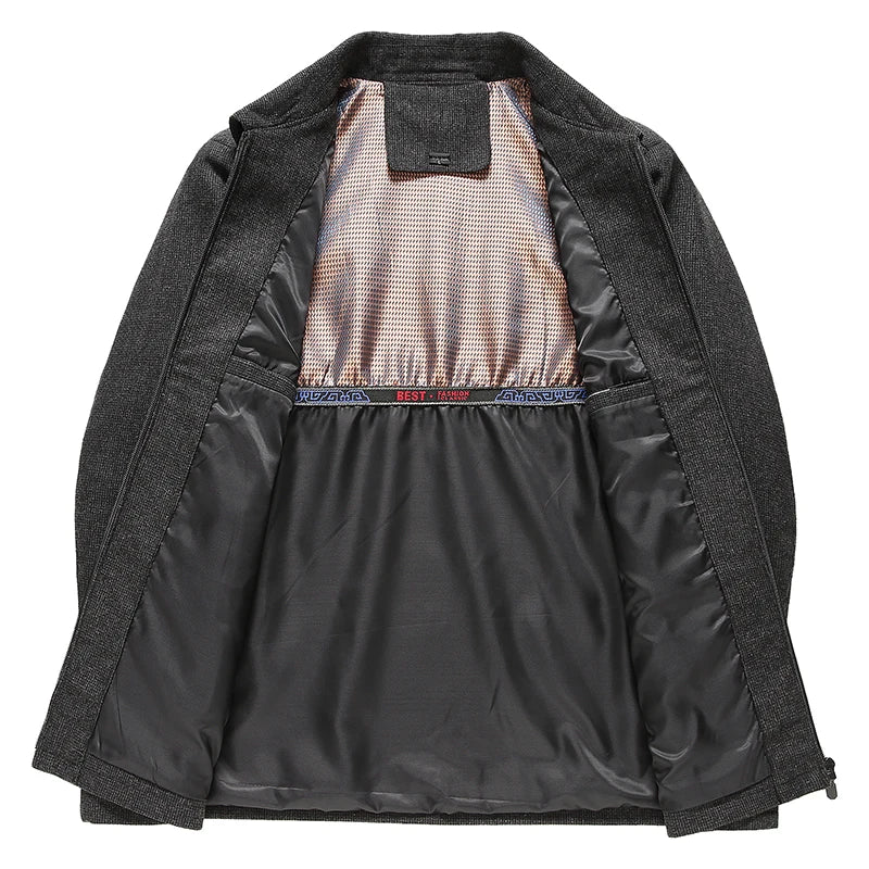Classic Lapel Short Windbreaker Jacket