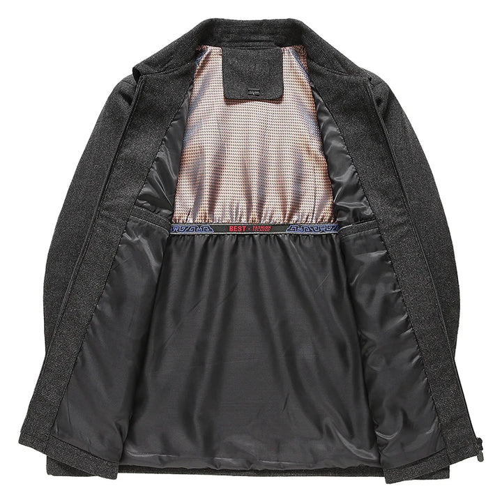 Classic Lapel Short Windbreaker Jacket