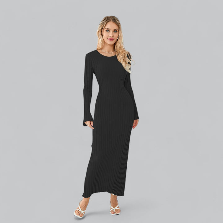 Classy Lace-Up Maxi Dress