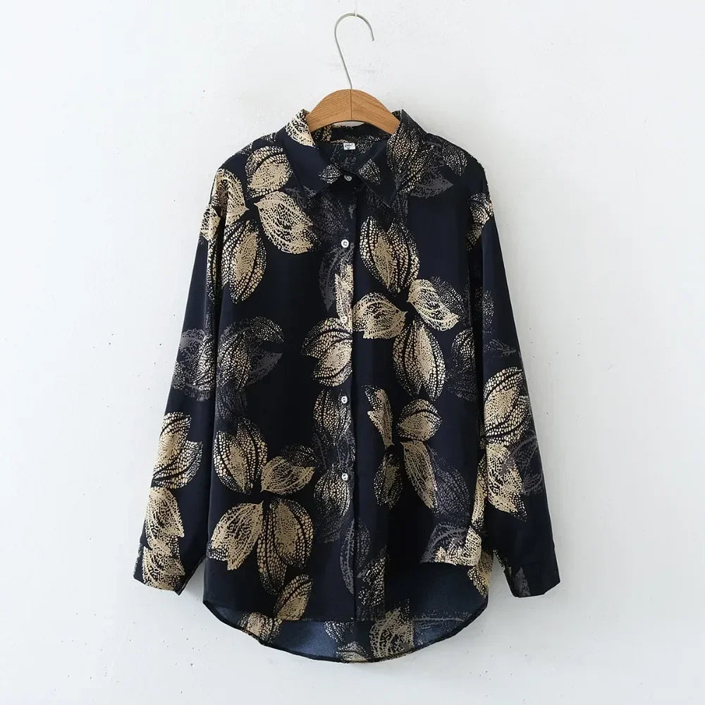 Colourful Vintage Lightweight Printed Blouse