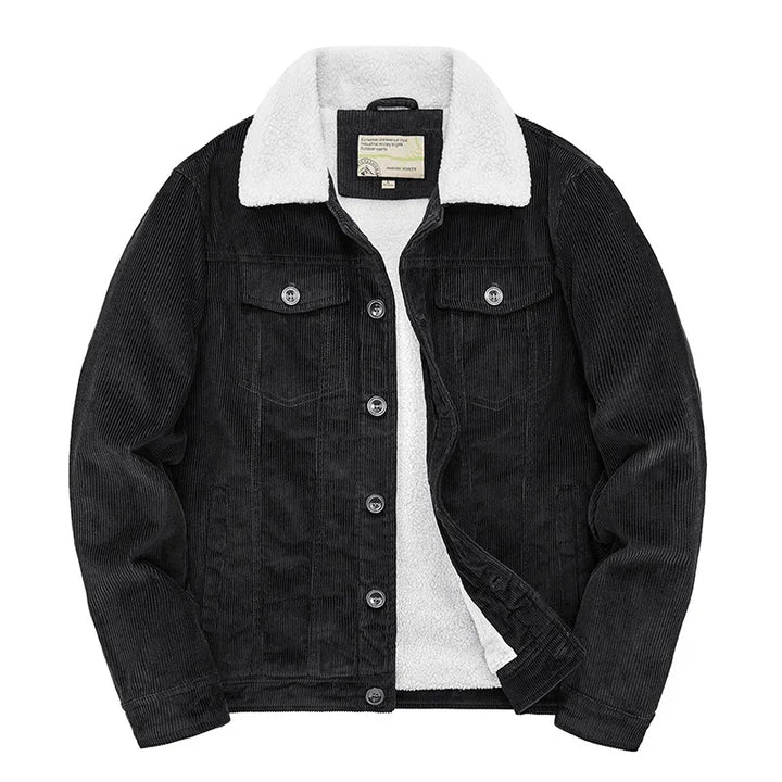 Corduroy Sherpa Lined Trucker Jacket