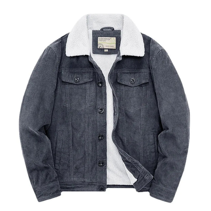 Corduroy Sherpa Lined Trucker Jacket