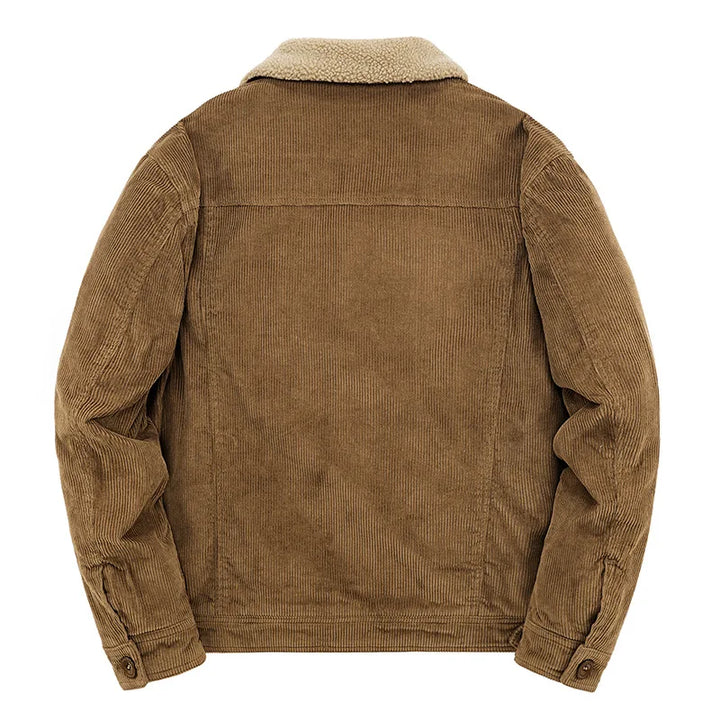 Corduroy Sherpa Lined Trucker Jacket