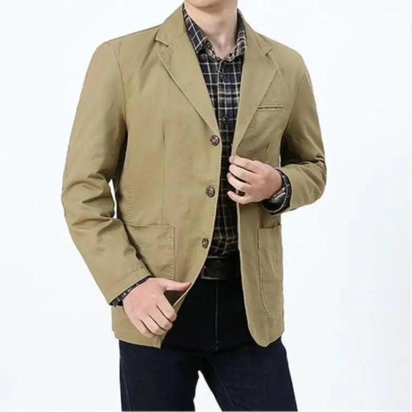 Cotton Casual Oversized Blazer Jacket