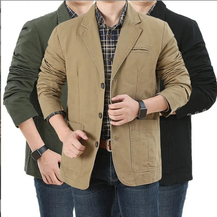 Cotton Casual Oversized Blazer Jacket