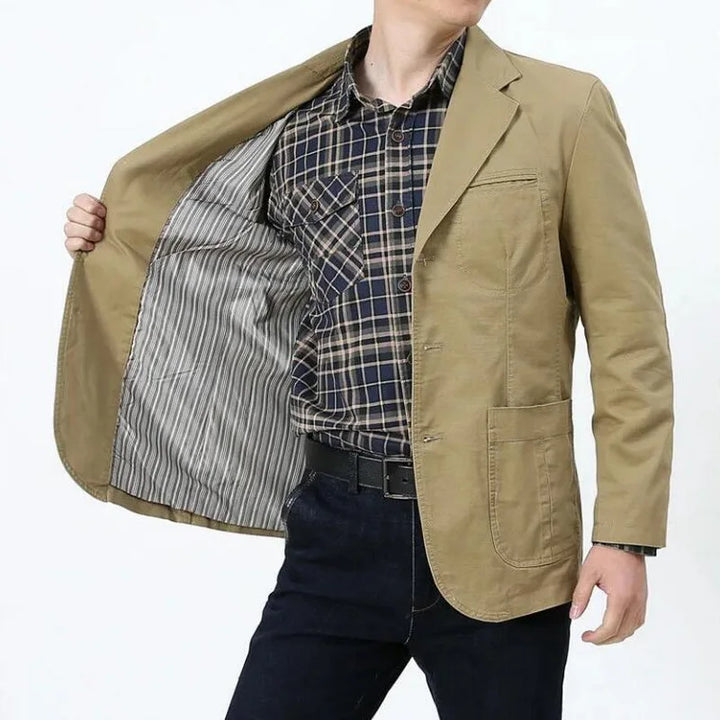 Cotton Casual Oversized Blazer Jacket