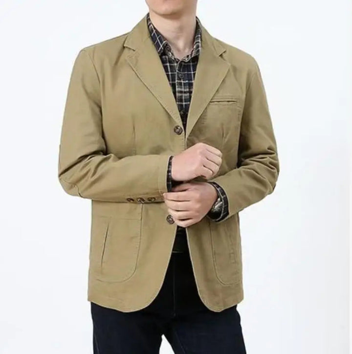Cotton Casual Oversized Blazer Jacket