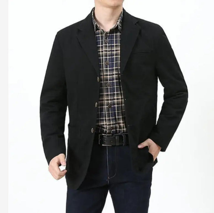 Cotton Casual Oversized Blazer Jacket