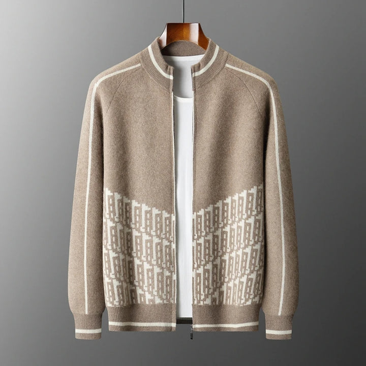 Elegant Cashmere Double-Breasted Peacoat