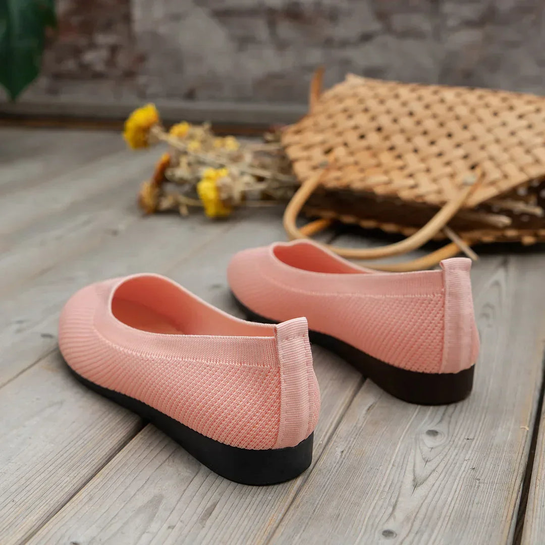 Elegant Embellished & Knitted Flat Ballerinas