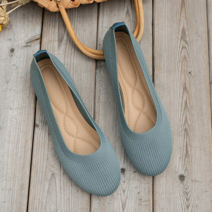 Elegant Embellished & Knitted Flat Ballerinas