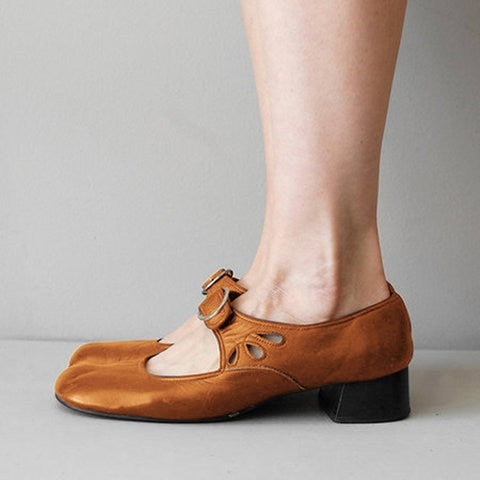 Elegant Spring Low Heel Pumps