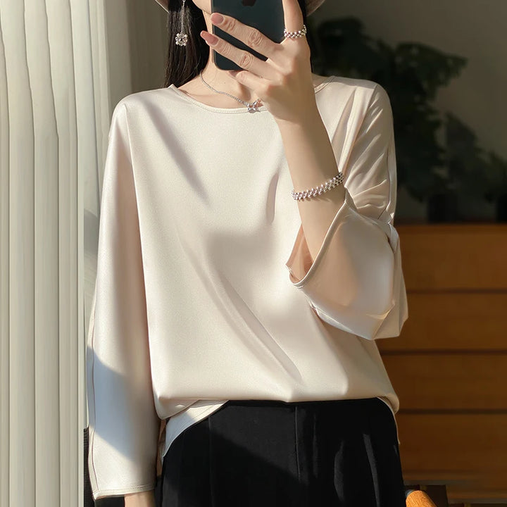 Elegant Three-Quarter Sleeve Blouse