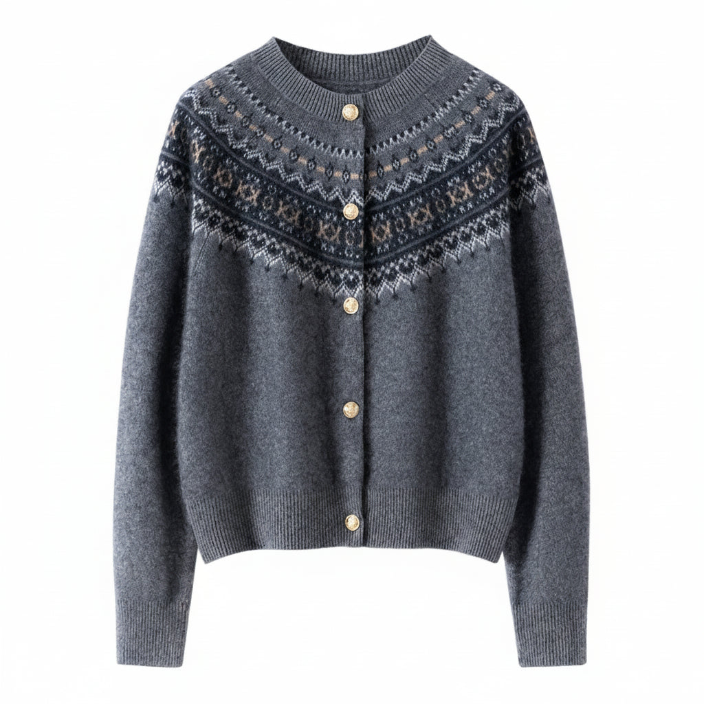 Fair Isle Cashmere Cardigan