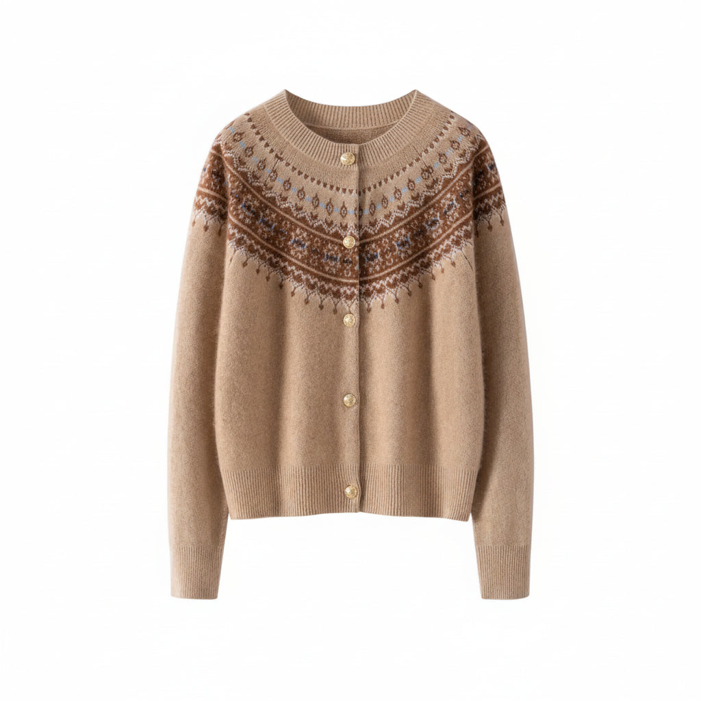 Fair Isle Cashmere Cardigan