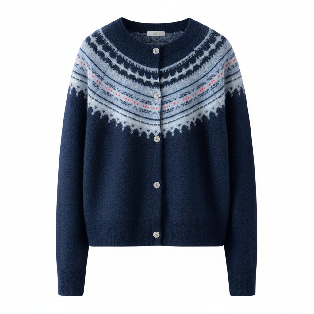 Fair Isle Cashmere Cardigan