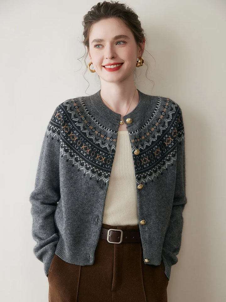 Fair Isle Cashmere Cardigan
