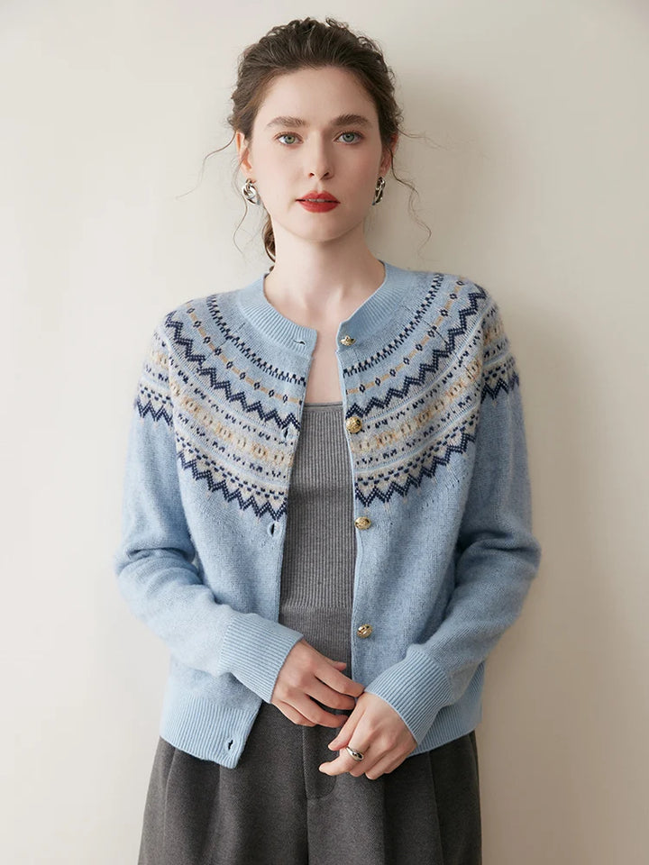 Fair Isle Cashmere Cardigan