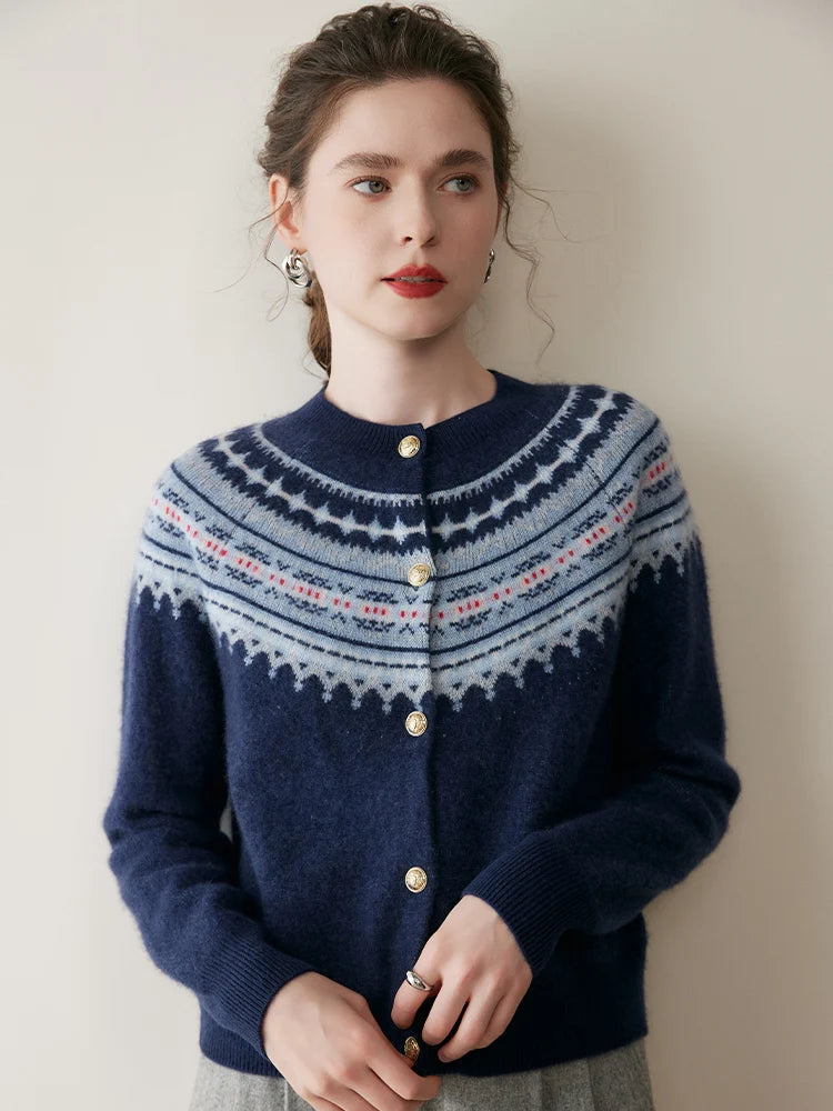 Fair Isle Cashmere Cardigan