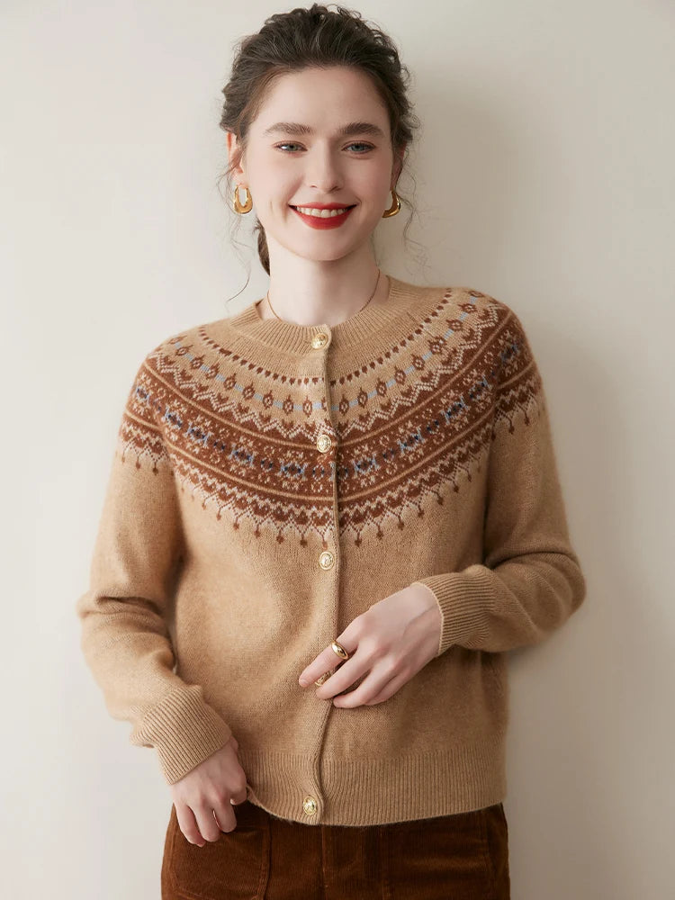 Fair Isle Cashmere Cardigan
