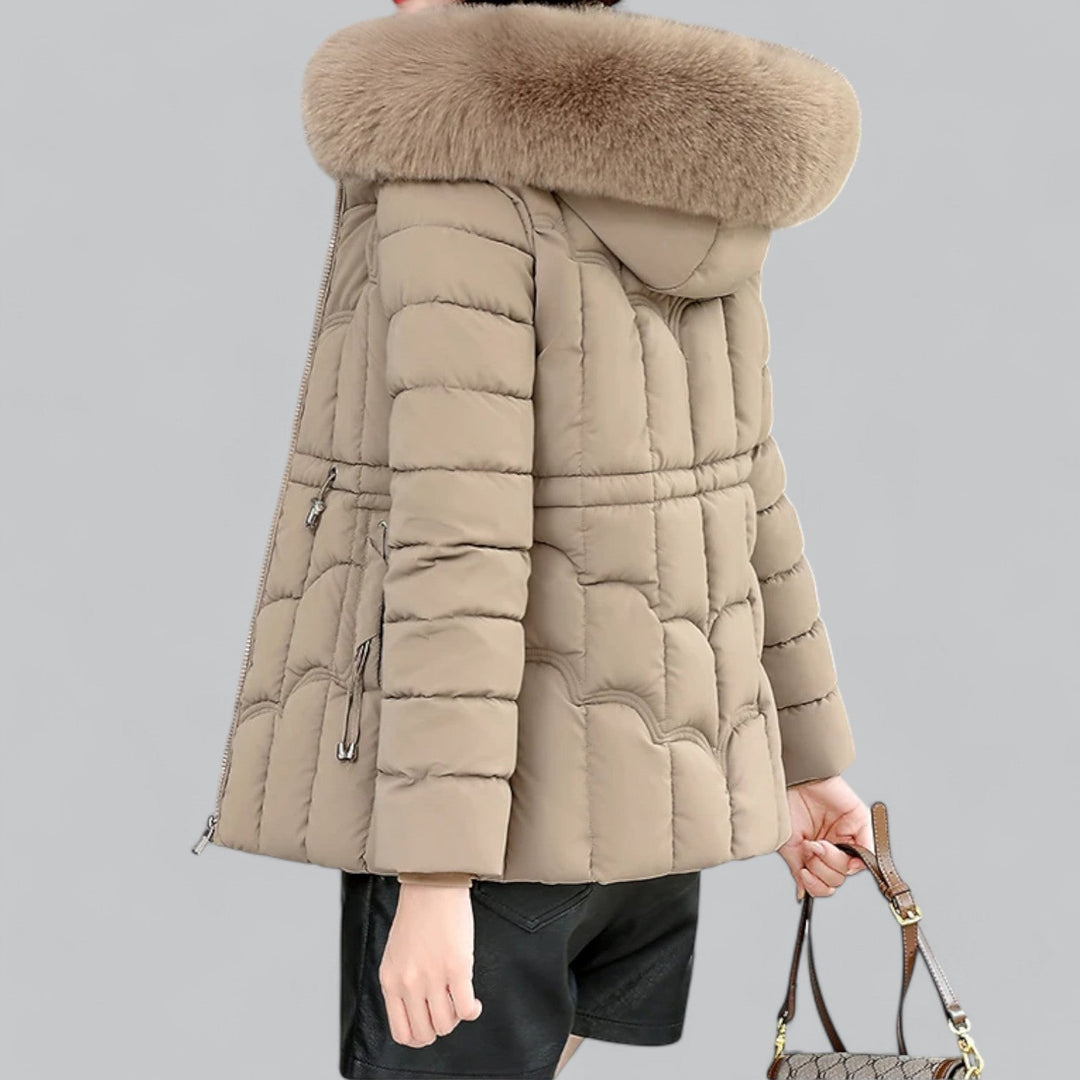Faux Fur Trim Parka Puffer Down Coat