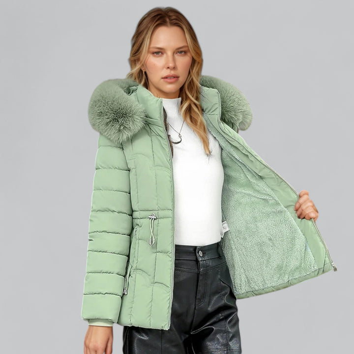 Faux Fur Trim Parka Puffer Down Coat