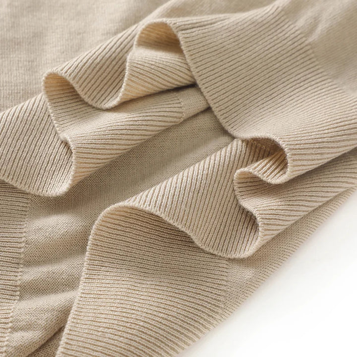 Fine Spun Wool Polo Collar Shirt