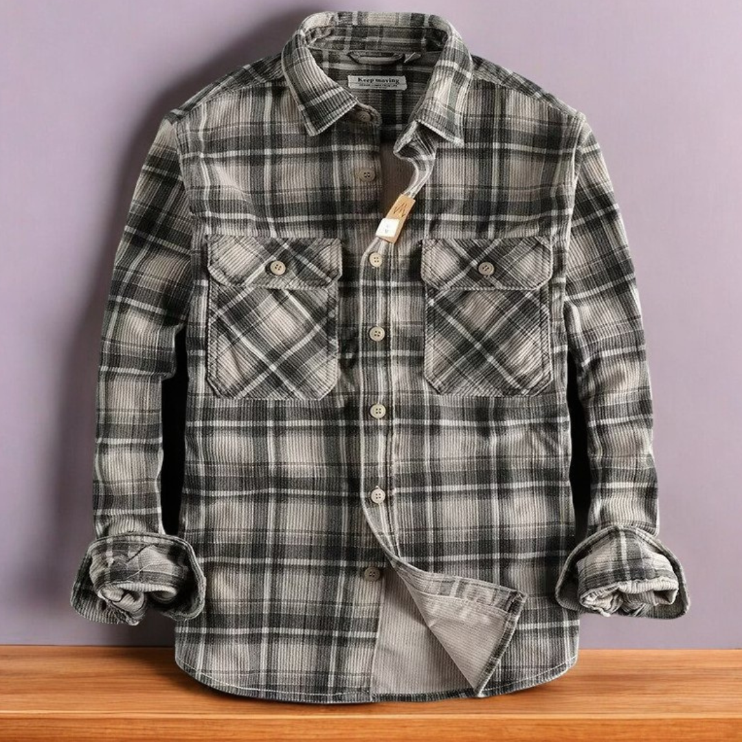 Vintage Plaid Flannel Shirt