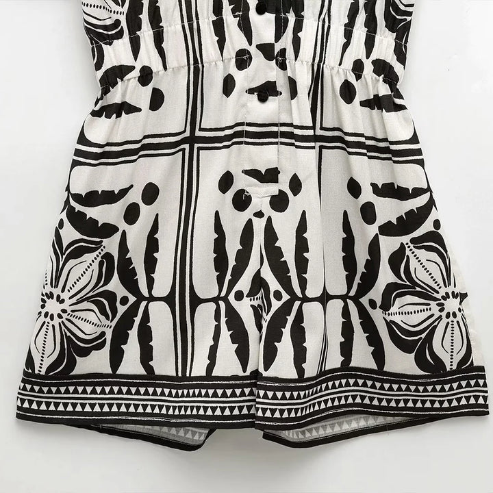 Women's Floral Print Short Blouses