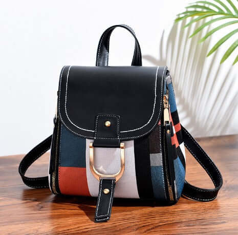Womens Mini Leather Backpack Casual Bag