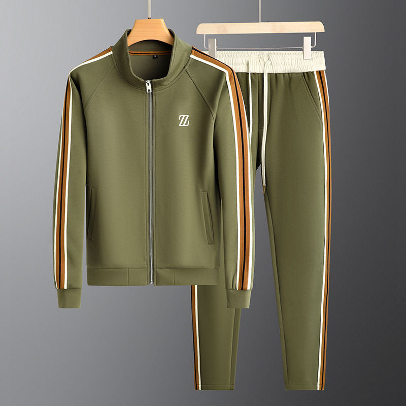 Striped Full-Zip Track Set