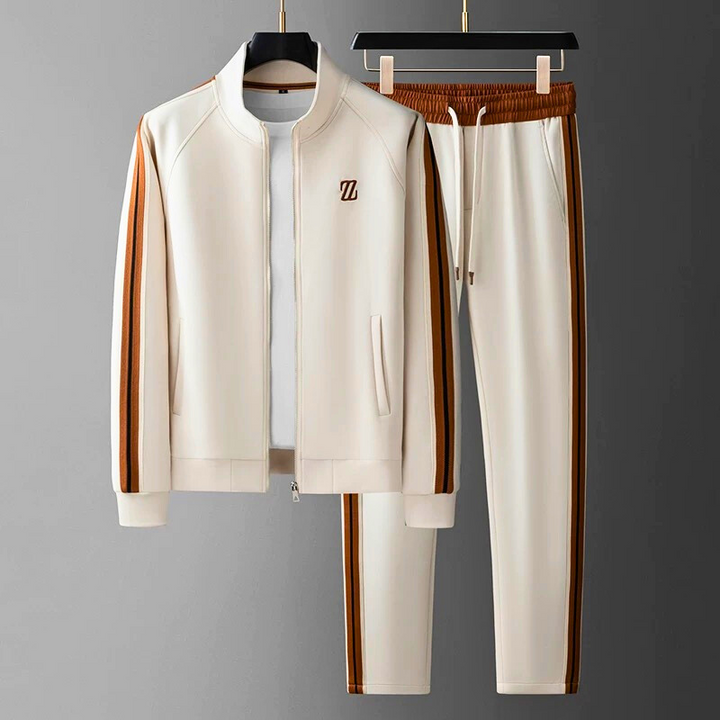 Striped Full-Zip Track Set