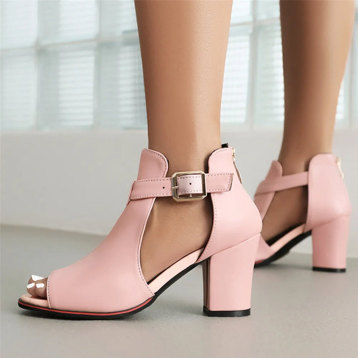 Fun Summer Chunky Heel Sandals