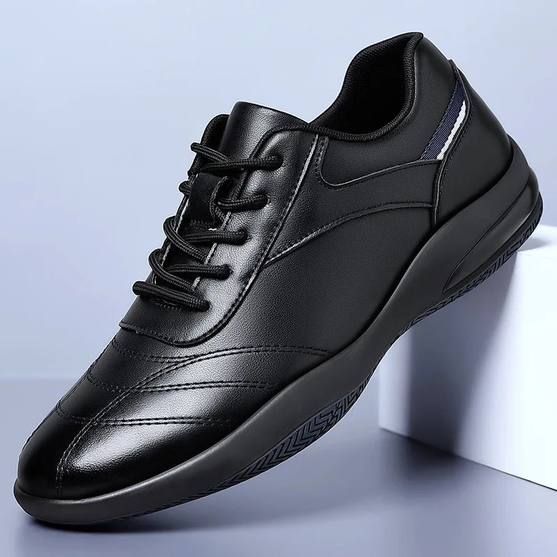 Genuine Cow Leather Sport Casual Sneakers