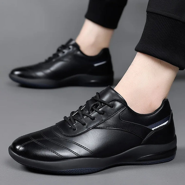 Genuine Cow Leather Sport Casual Sneakers