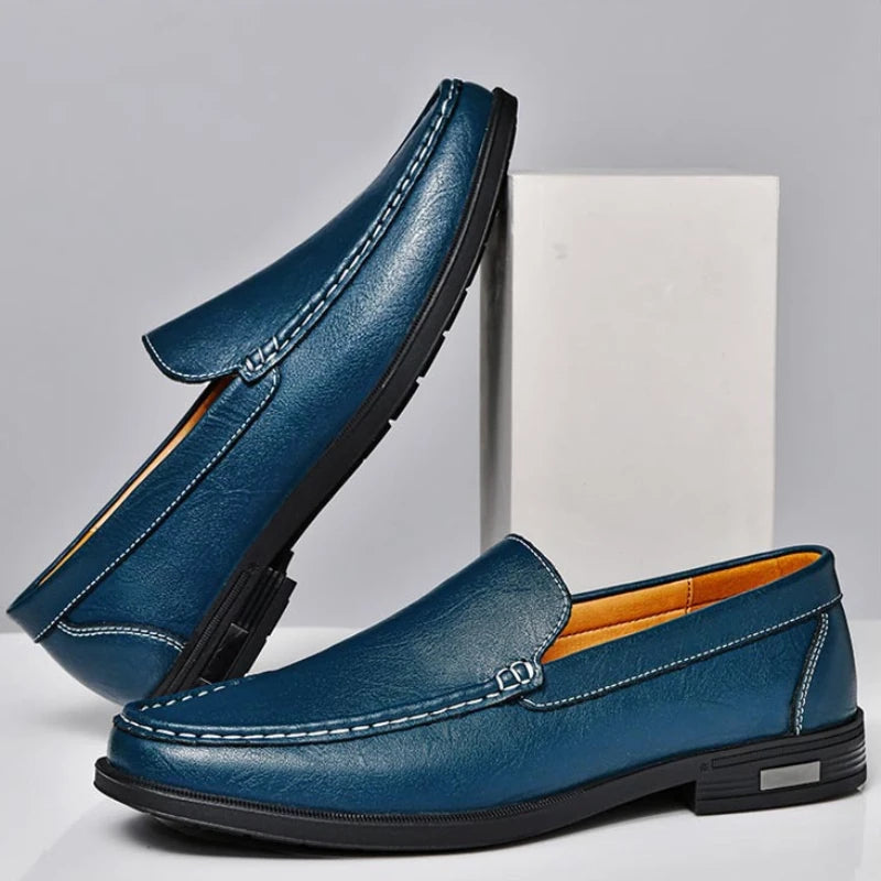 Genuine Leather British Slip-On Loafers