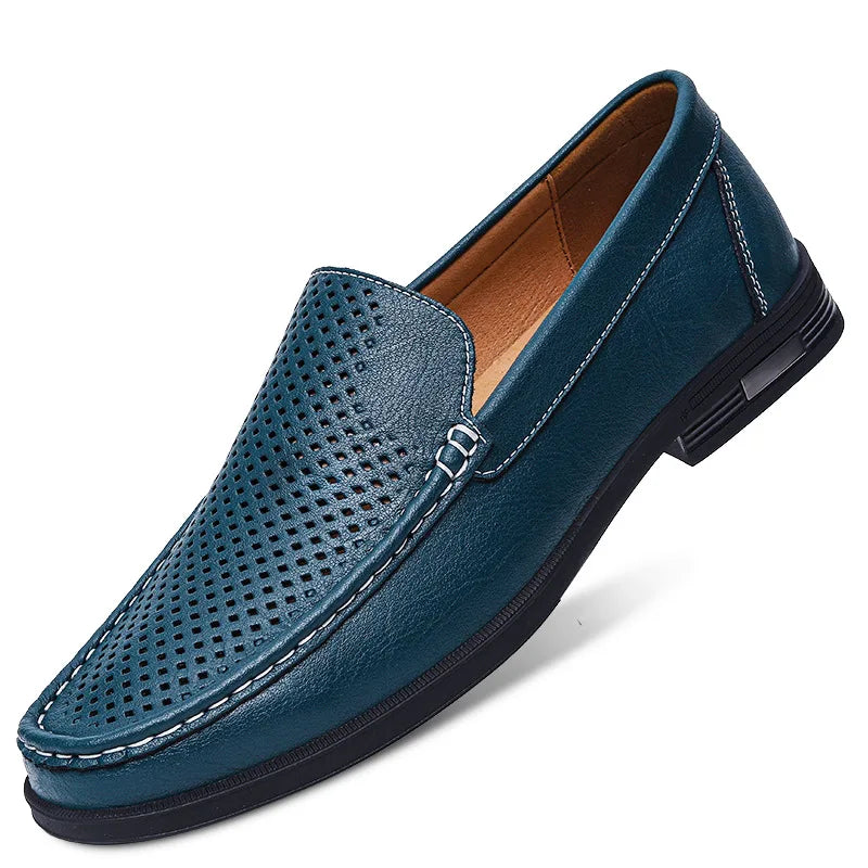 Genuine Leather British Slip-On Loafers