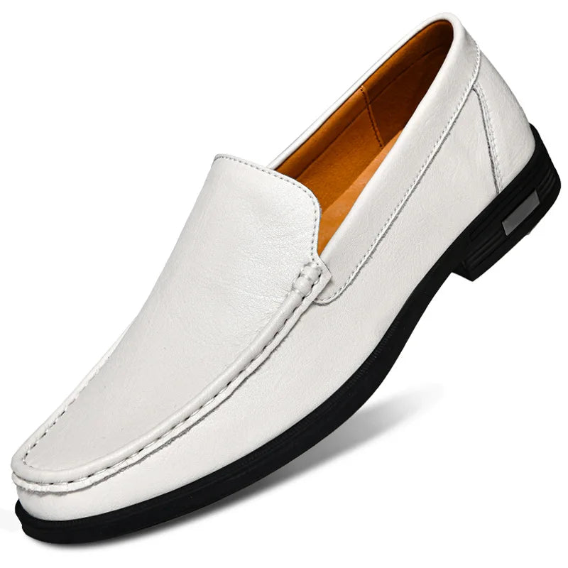 Genuine Leather British Slip-On Loafers