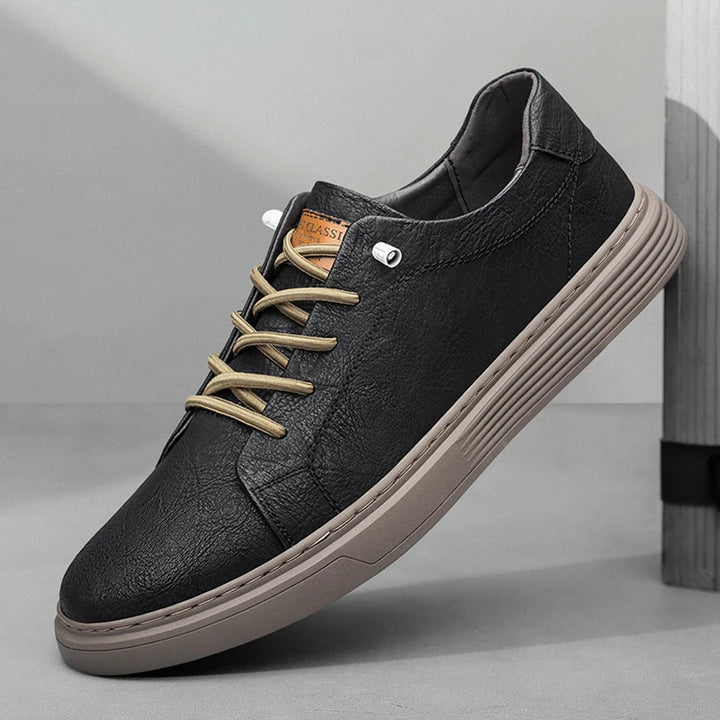 Genuine Leather Casual Oxford Sneakers