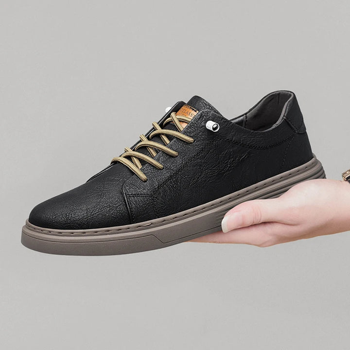 Genuine Leather Casual Oxford Sneakers