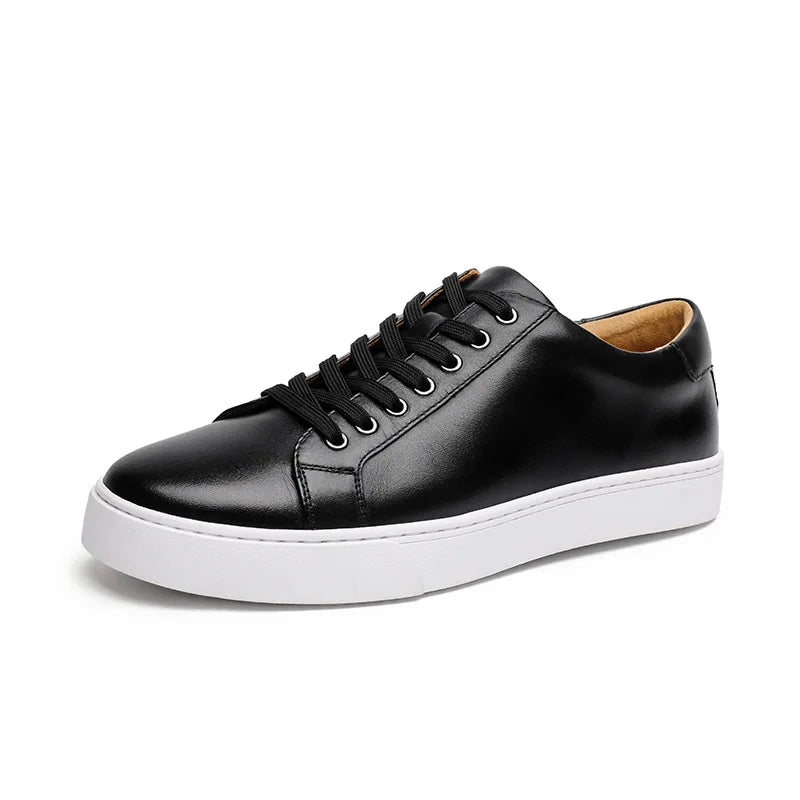 Genuine Leather Casual Sneakers