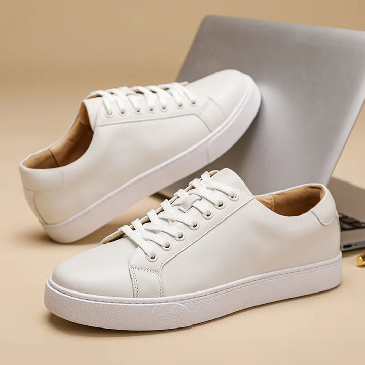 Genuine Leather Casual Sneakers