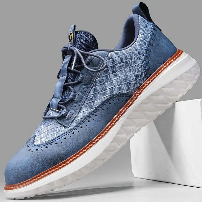 Genuine Leather Classic Lace Sneakers