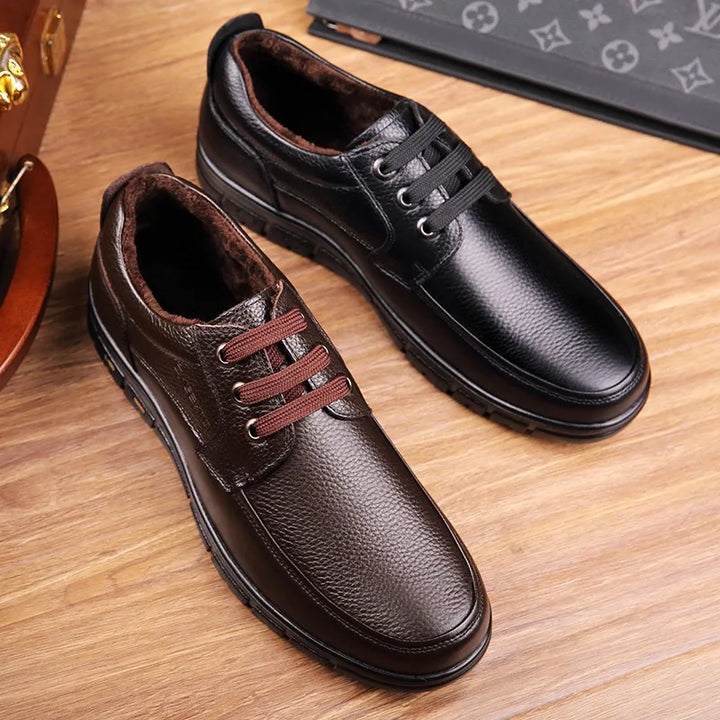 Genuine Leather Comfort Walking Shoes